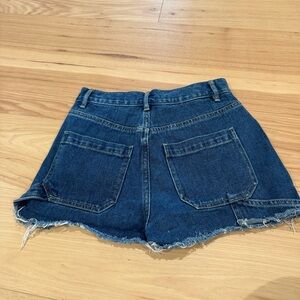 PacSun Dad Carpenter Cut Off Shorts Dark